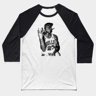 WHITE ART - michael jordan three peat Baseball T-Shirt